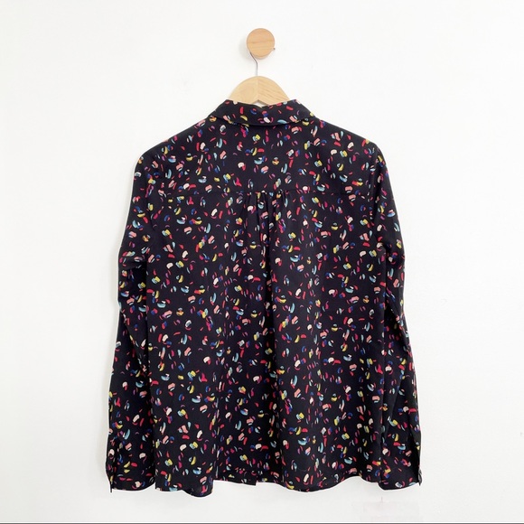 Cabi Black Colorful Artsy Print Button Down - Picture 6 of 8